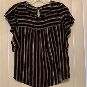 Black & white dressy top